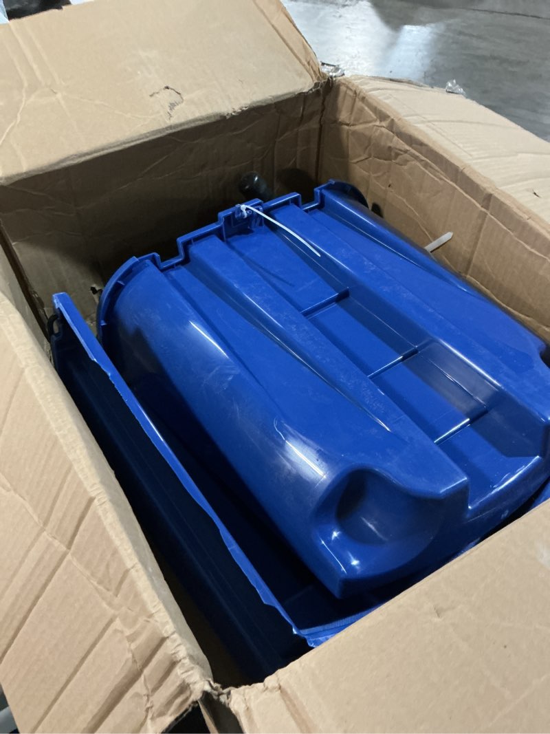 Condition photo showing As Is for Carlisle FoodService Products Omnifit Mop Bucket with Side Press Wringer and Soiled Water Insert for Floor Cleaning, Kitchens, Restaurants, And Janitorial Use, Polypropylene (Pp), 35 Quarts, Black
