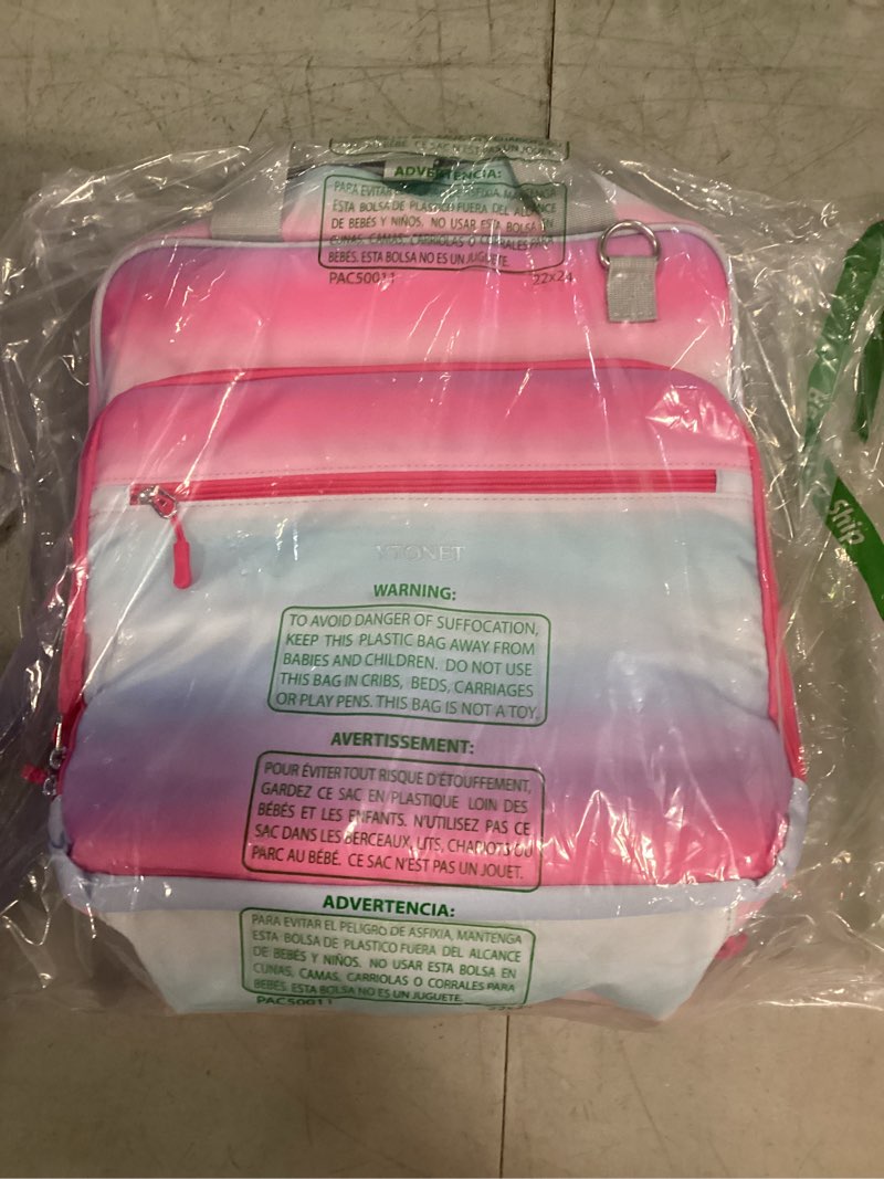 Condition photo showing Good Condition for ytonet 4 inch d-ring zipper binder, king sized 3 ring binder with zipper, 800 sheets extra large capacity waterproof school binders with shoulder strap for students fit 15.6 inch laptop, blue-pink pink 4 inch