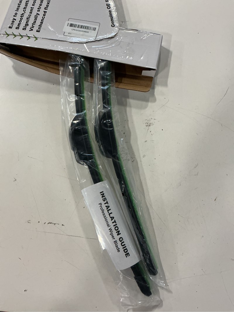 Condition photo showing New/Like New for OEM QUALITY 20" + 18" PARRATI Premium All-Season Windshield Wiper Blades (Set of 2) BLACK 20''+18''(Pair of Front Wiper Blades)