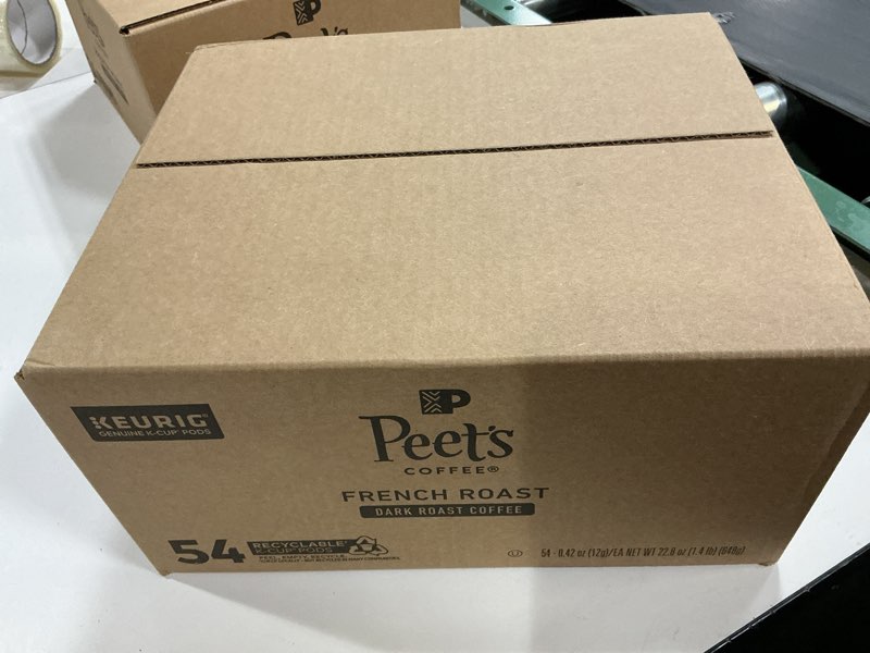 Condition photo showing Good Condition for  Best by: 12/05/2025 Peet's Coffee, Dark Roast K-Cup Pods for Keurig Brewers - French Roast 54 Count (1 Box of 54) Packaging May Vary (B06VWK65H8)