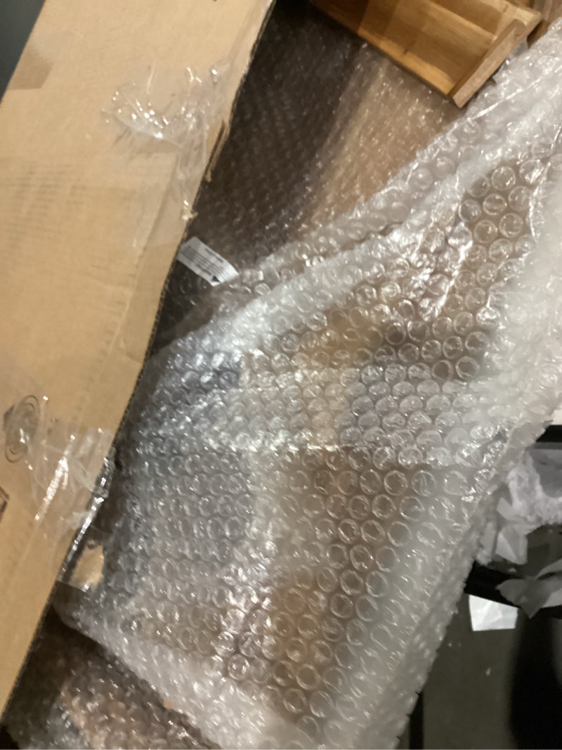 Condition photo showing As Is for GinSent Wooden Serving Tray with Handles,Rustic Ottoman Tray for Kitchen Counter/Coffee Table/Living Room Decor,Versatile Tray for Party Picnic Barbecue