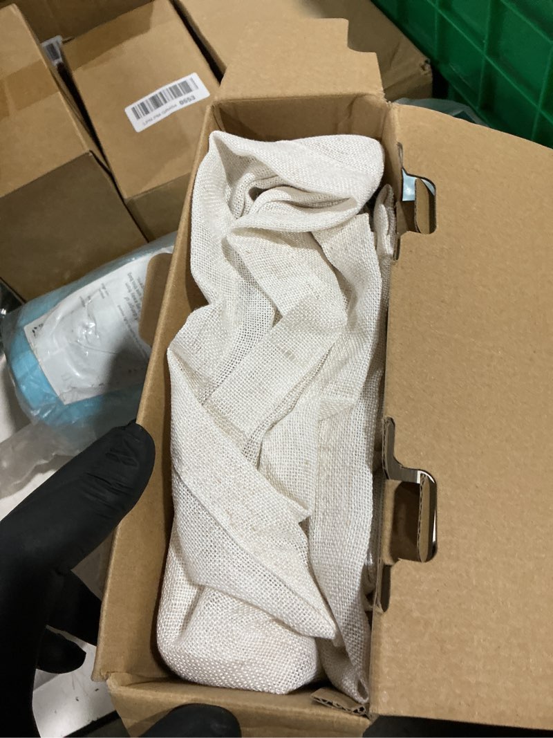 Condition photo showing Good Condition for miulee natural white linen curtains 96 inch long 2 panels for bedroom living room, soft thick linen textured window drapes semi sheer light filtering rod pocket back tab neutral farmhouse cream ivory 52"w x 96"l (pack of 2) natural linen white