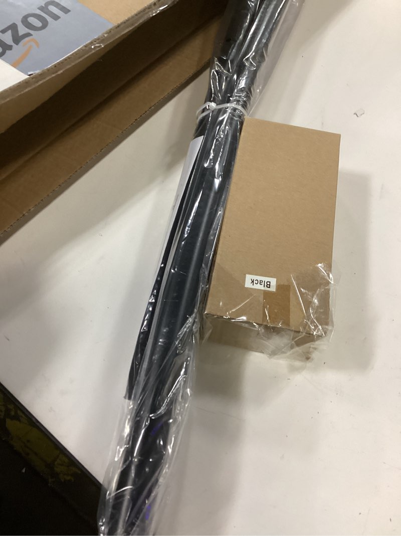 Condition photo showing New/Like New for Adjustable 30-45 inches Curved Shower Curtain Rod, Premium Stainless Steel Rustproof Shower Rod for Bathroom, Need to Drill, Black Black 30-45 inches
