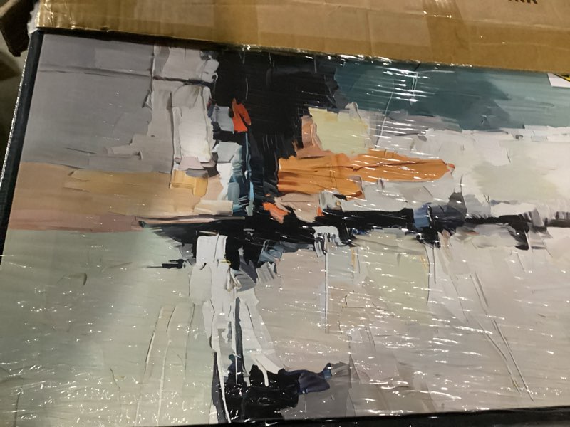 framed colorful abstract wall art for bedroom, set of 2 modern canvas prints paintings artwork for w