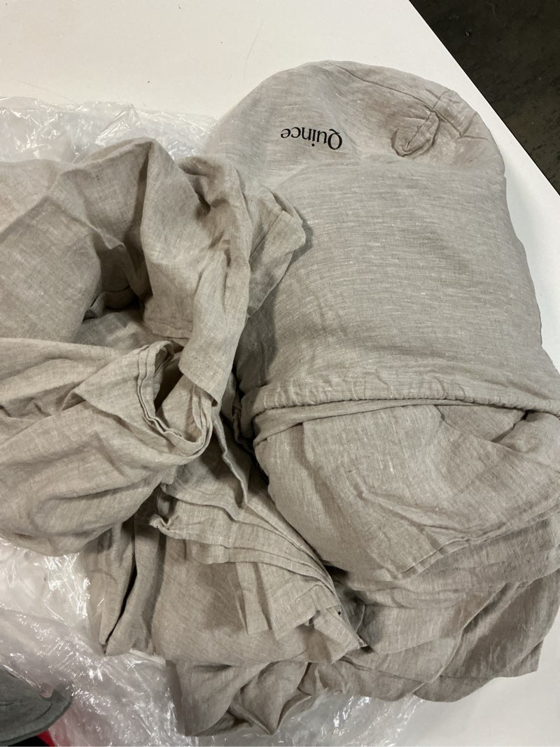 Condition photo showing New/Like New for organic cotton gauze duvet cover toffee king 