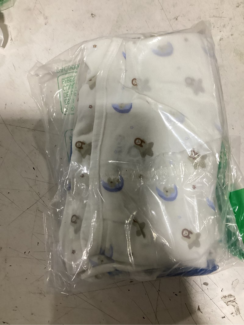 Condition photo showing Good Condition for 3-pack organic baby swaddle sleep sacks - swaddles for newborns, infant 0-3 months, baby girls, boys, soft & snug newborn sleep sack, nursery swaddling blankets (cosmo, os) one size (0-3 months) cosmo