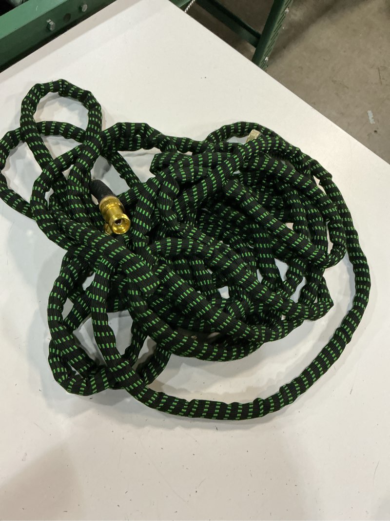 Condition photo showing As Is for flex-able hose xtreme 1-in x 50-ft kink free woven green hose