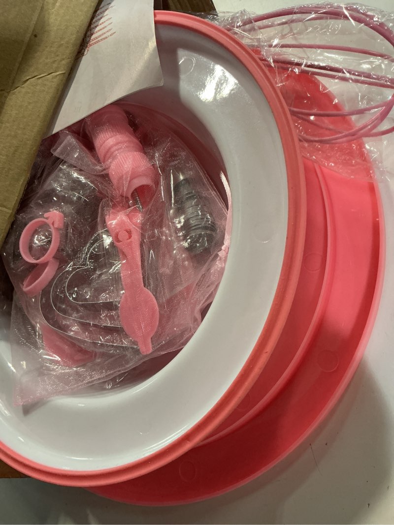 Condition photo showing Good Condition for cake decorating supplies kit tools 255pcs, cake decorating set with cake turntable, 12 numbered icing piping tips, cookie cutters, icing smoother & other accessories for cake decoration (255, pink)