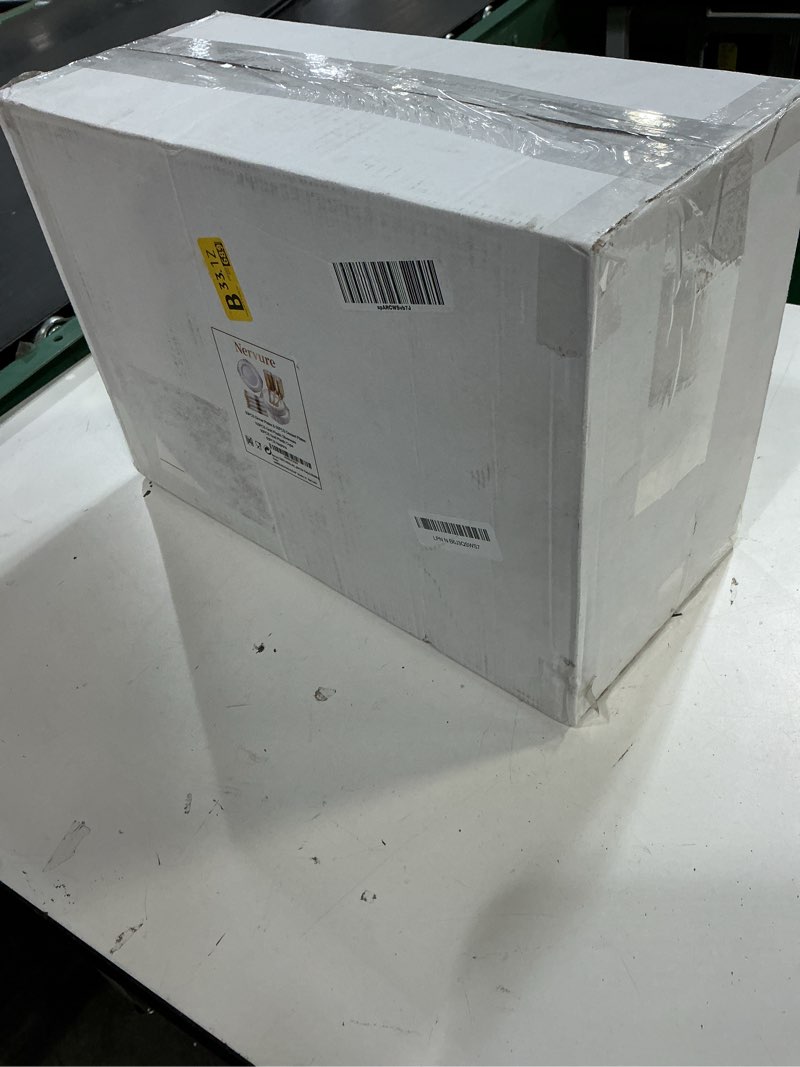 Condition photo showing New/Like New for nervure 350pcs gold plastic plates - gold plastic dinnerware sets for 50 guests - 100 disposable plates, 150 silverware, 50 cups, 50 napkins for wedding & party gold 50