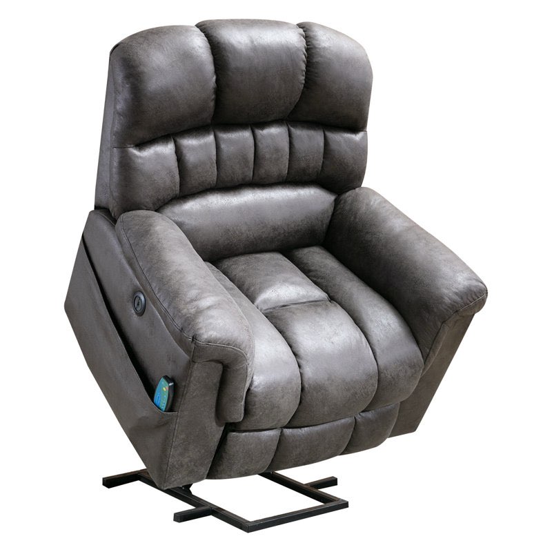 41.3\" Wide Extra Large Microfiber Upholstered Modern Power Lift Reclining Heated Vibration Massage Chair with USB & Remote (incomplete, box 1/3 )