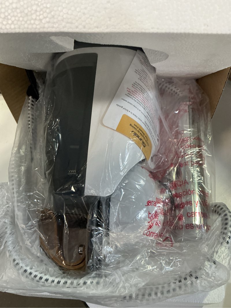 Condition photo showing New/Like New for sundu 2-in-1 garment steamer, 30s heat-up, 800ml, 6 steam settings, auto off, handheld & standing, portable wrinkle remover for clothes, white