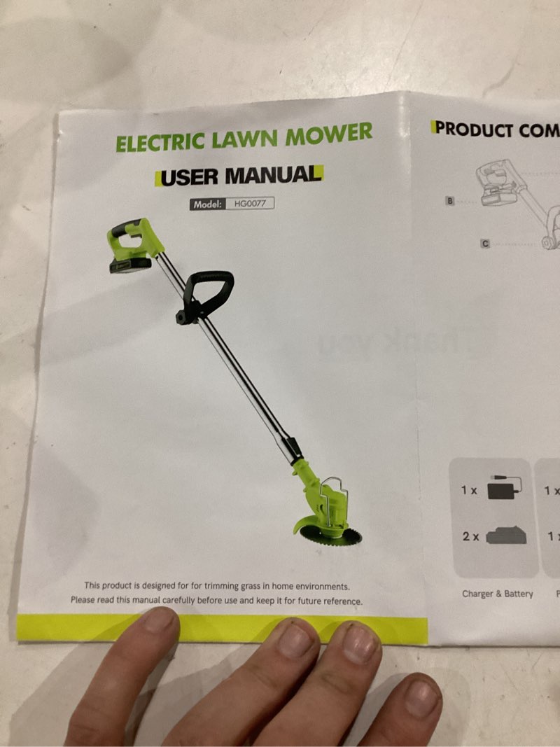 electric lawn mower 