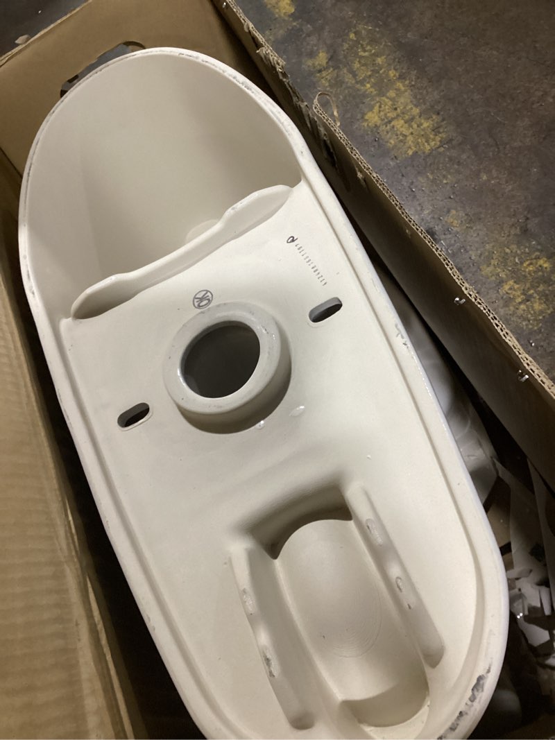 Condition photo showing As Is for toto® drake® washlet®+ two-piece elongated 1.6 gpf universal height tornado flush® toilet with s5 bidet seat, cotton white - mw7763446csfg#01