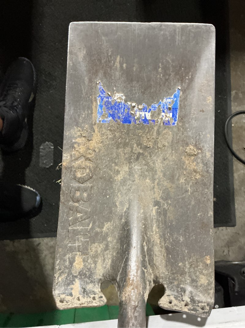 Condition photo showing As Is for kobalt 20.5-in fiberglass d-handle garden spade