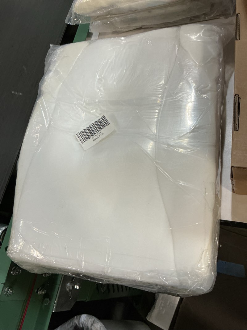 Condition photo showing New/Like New for M Dog Sofa Bed for Small Dogs – Orthopedic Couch with Supportive Bolster Sides, Easy-Clean Wipeable Surface, Removable Cover, Non-Slip Bottom, 21.6 × 18.5× 11 Inch Cream 21x18x10"