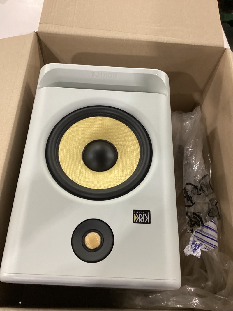 Condition photo showing As Is for not tested ***6krk rokit8g4white 8\" studio monitor white