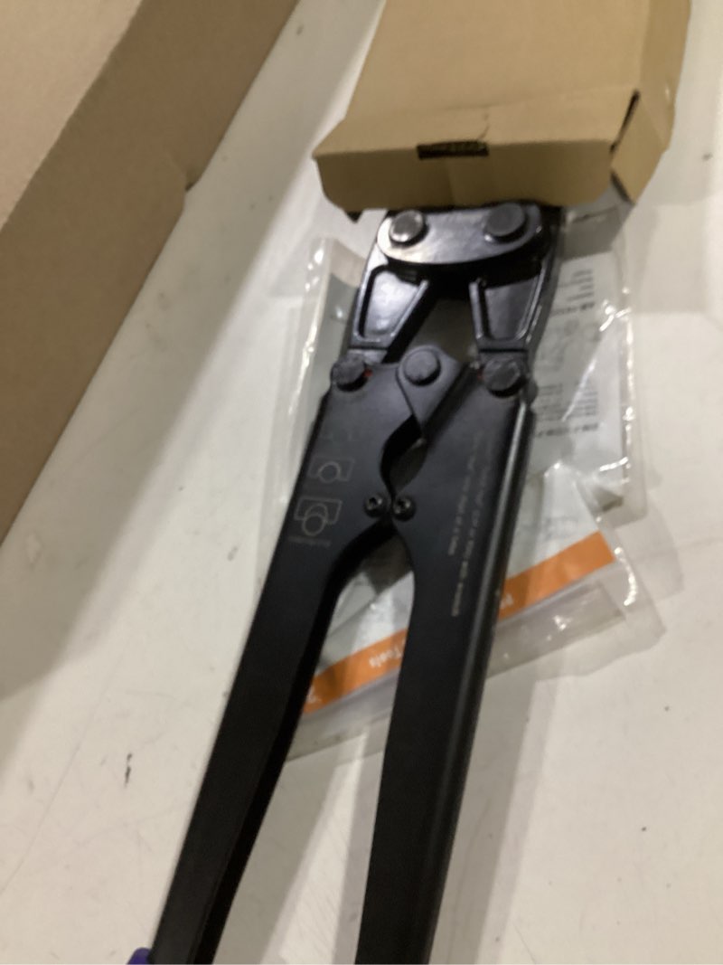 Condition photo showing Good Condition for icrimp pex pipe crimping tool, plumbing tool for 1-1/4 inch copper ring, meets astm 1807 standard