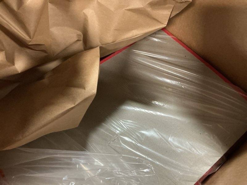 Condition photo showing As Is for Christmas Extra Large Ornament Storage Container - Box Stores Up to 48 – 6” Ornaments – With 4 Individual Trays -Heavy Duty 600D Tear Resistant Material, Zippered, Adjustable Dividers. 48 6" Ornaments Red