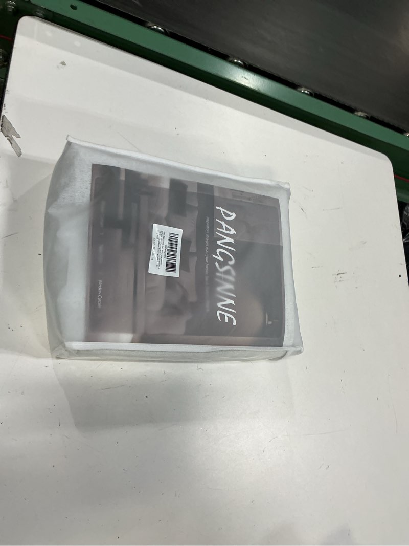 Condition photo showing New/Like New for pangsinne static white 100% blackout curtains 108 inches long, rod pocket extra long thermal insulated 2 panels window curtains, back tab soundproof room darkening drapes 9 ft for living room 52"w x 108"l (pack of 2) static white