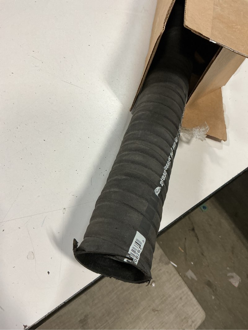 Condition photo showing As Is for gates 23932 non-stretchable 2” x 36” fuel fuller hose – please order one size up