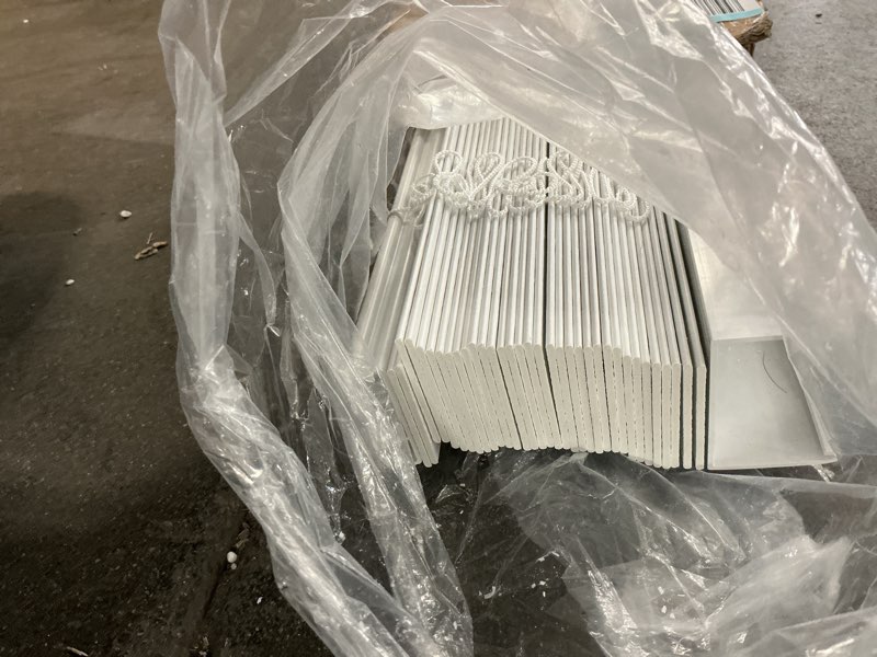 Condition photo showing Good Condition for 2” cordless wood blinds, 65”x64”