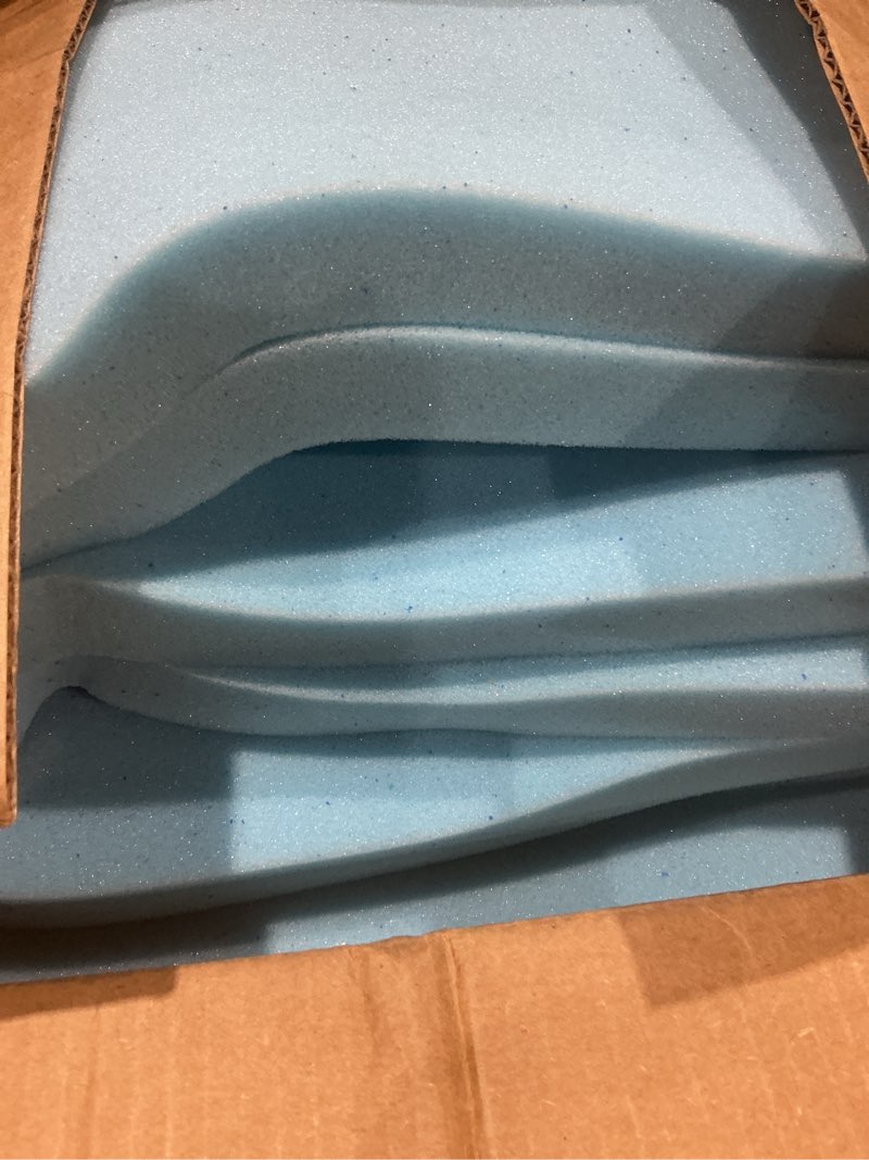 Condition photo showing Good Condition for greaton, 1-inch gel memory foam mattress topper, certipur-us certified for superior comfort and support, full, blue full-1"