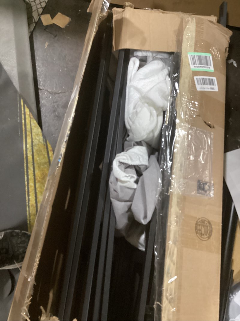 Condition photo showing As Is for 9 inch split king box spring high profile box spring king size heavy duty metal bed base with fabric cover, mattress foundation, noise free, easy assembly king split 9 inch