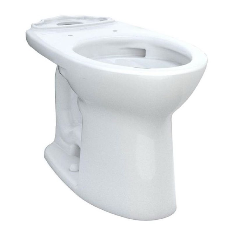 Toto C776CEG#01 Drake Elongated TORNADO FLUSH Toilet Bowl with CEFIONTECT in Cotton White