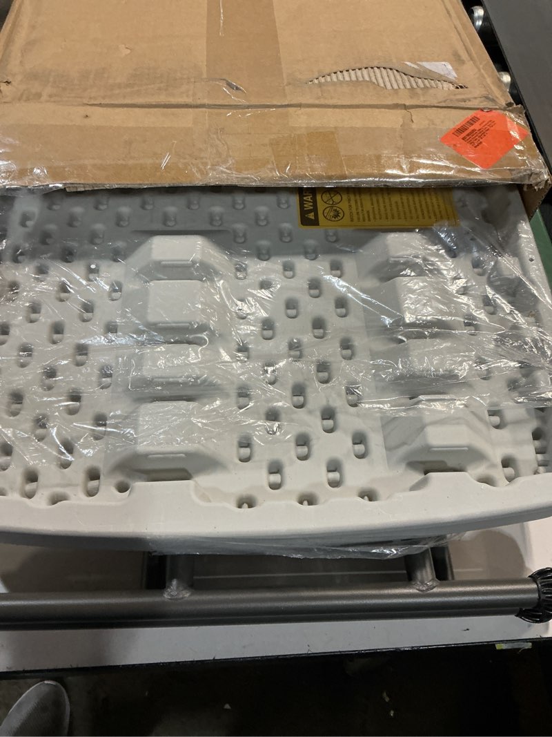 Condition photo showing New/Like New for Iceberg Small Camping Personal Folding Table, Heavy Duty Utility Table, Adjustable Height, Platinum, 19.5” L x 30” W x 28" H Platinum Table