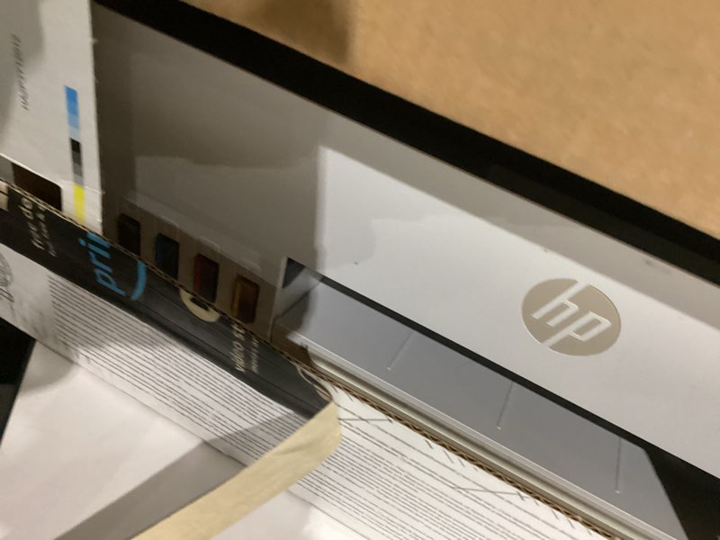 Condition photo showing As Is for hp smart tank 5000 wireless all-in-one ink tank printer, scanner, copier with 2 years of ink included, best-for-home, cartridge-free, refillable, ai-enabled, an ecotank alternative (5d1b6a)