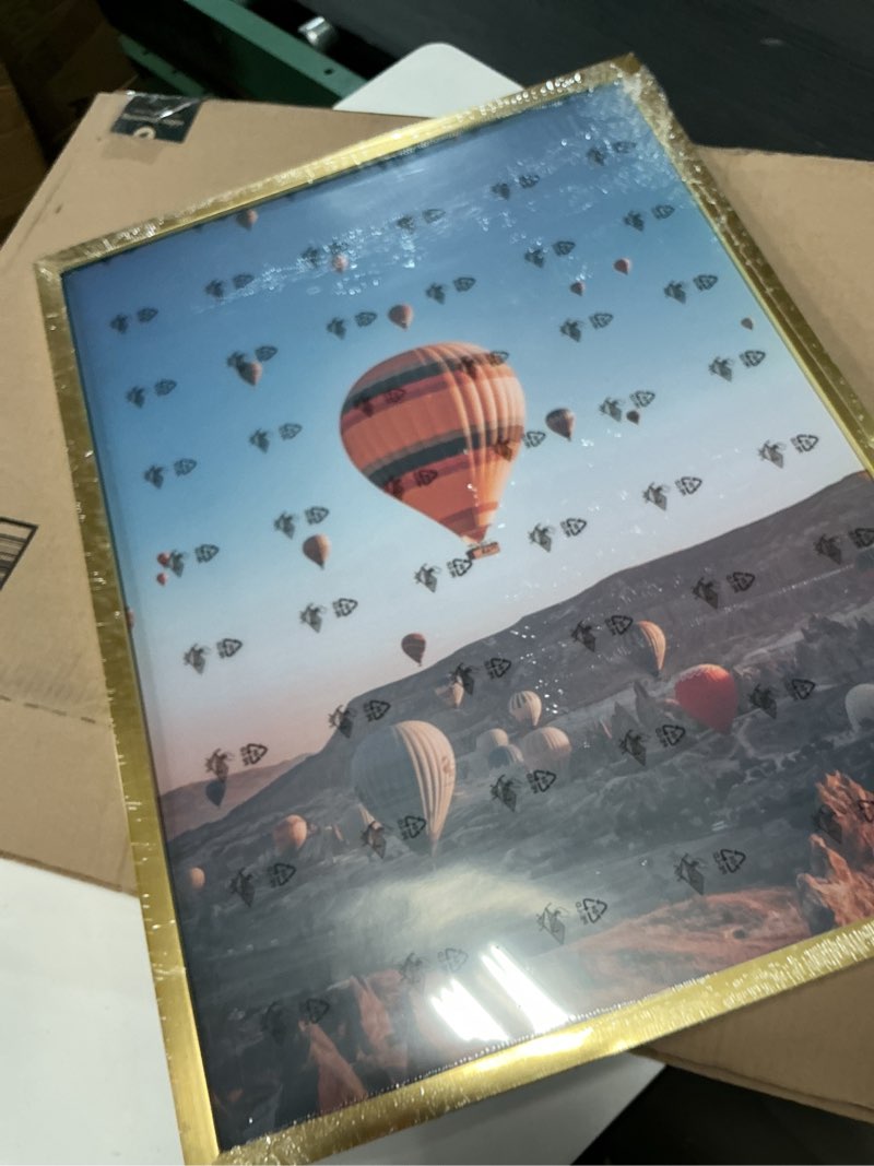 Condition photo showing Good Condition for 18x24 picture frame for wall display, 18x24 gold picture frame with shatter resistant plexiglass, stable and sturdy 18 x 24 poster frame for wall display, handpicked gift collection, 1 pack