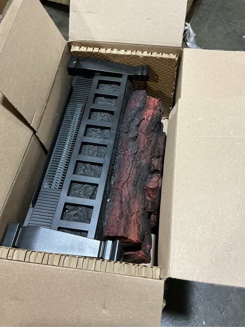 Condition photo showing As Is for duraflame Electric Log Set Heater with Crackling Sound - DFI041ARU-07 - Black
