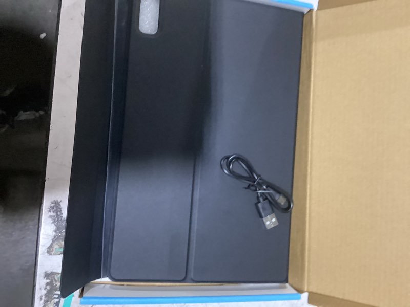 Condition photo showing As Is for backlit keyboard case for lenovo tab p11 2nd gen 11.5" (tb350fu / tb350xu) 2023 with screen protector, wineecy 7 colors light detachable wireless keyboard folio cover case for 11.5 inch tab p11 gen 2