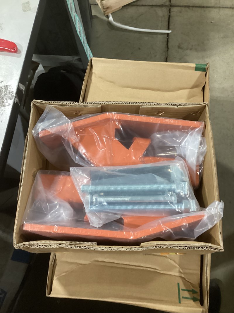 Condition photo showing New/Like New for 2026 New Upgraded Tractor Bucket Protector(Orange),4.5” Wide Skid Edge Protector, 3/8'' Thick Ski Edge Protector with Anti-slip Steel Plate for Snow Leave Removal Spreading Gravel, 2PCS