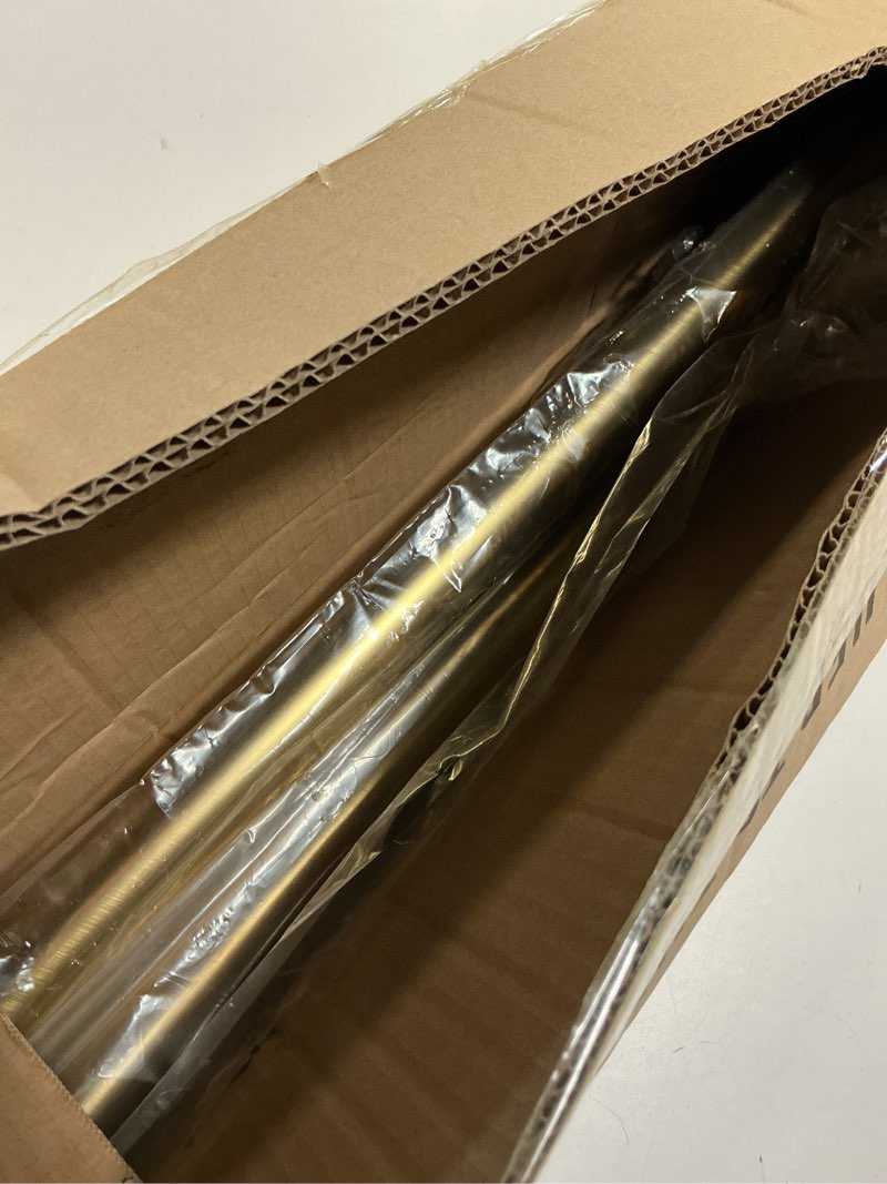 Condition photo showing Good Condition for 1 1/4 Diam Large Room Darkening Rods, 28-48Inch(2.33-4ft) Length Telescoping Wrap Around Curtain Rods For Bedroom Living Room Kitchen, Warm Gold Warm Gold 28-48"