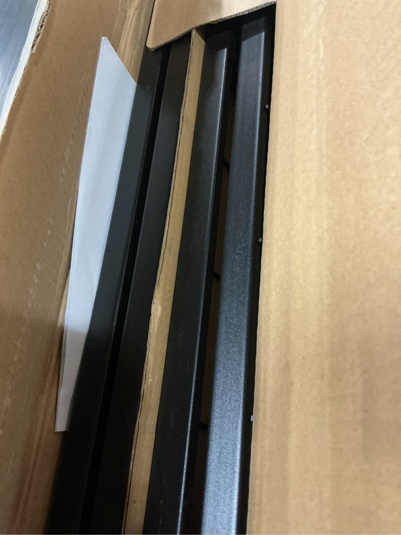 Condition photo showing Good Condition for amazon basics bed frame with storage, foldable metal platform, sturdy steel, no box spring needed, 14 inches high, tool-free setup, full size, black full 14 inch ( foldable)