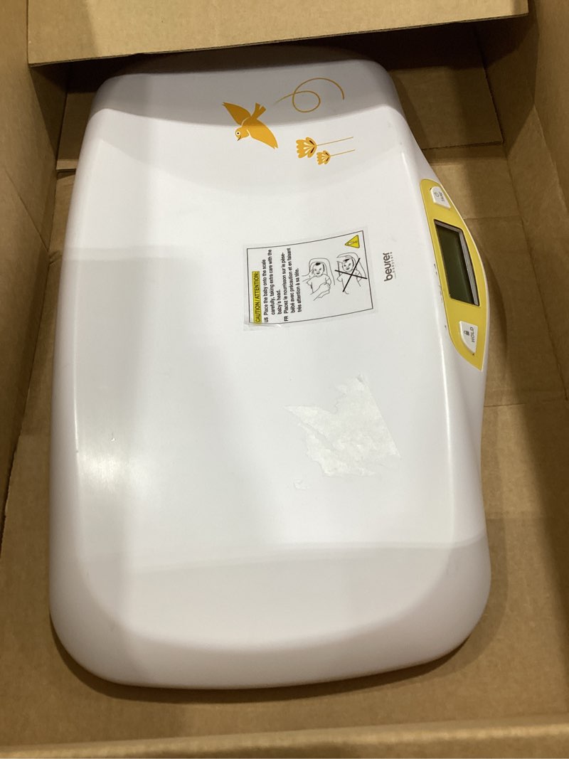 Condition photo showing Good Condition for beurer by80 digital baby scale, infant scale for weighing in pounds, ounces, or kilograms up to 44 lbs, newborn baby scale with hold function, pet scale for cats and dogs