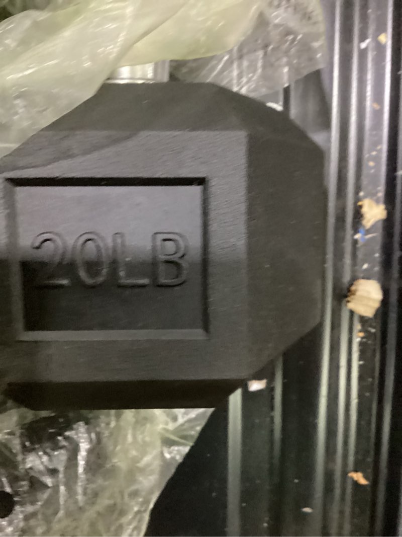 Condition photo showing As Is for cap barbell coated dumbbell weight | multiple options pairs & sets