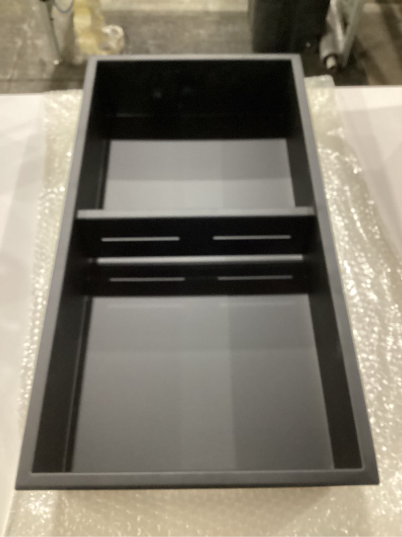 Condition photo showing As Is for 304 stainless steel shower niche insert-24 x 12" no tile needed bathroom niche for shower wall-double shelves built in shower shelf-waterproof recessed cabinet for bathroom living room study kitchen 12wx24h-matte black
