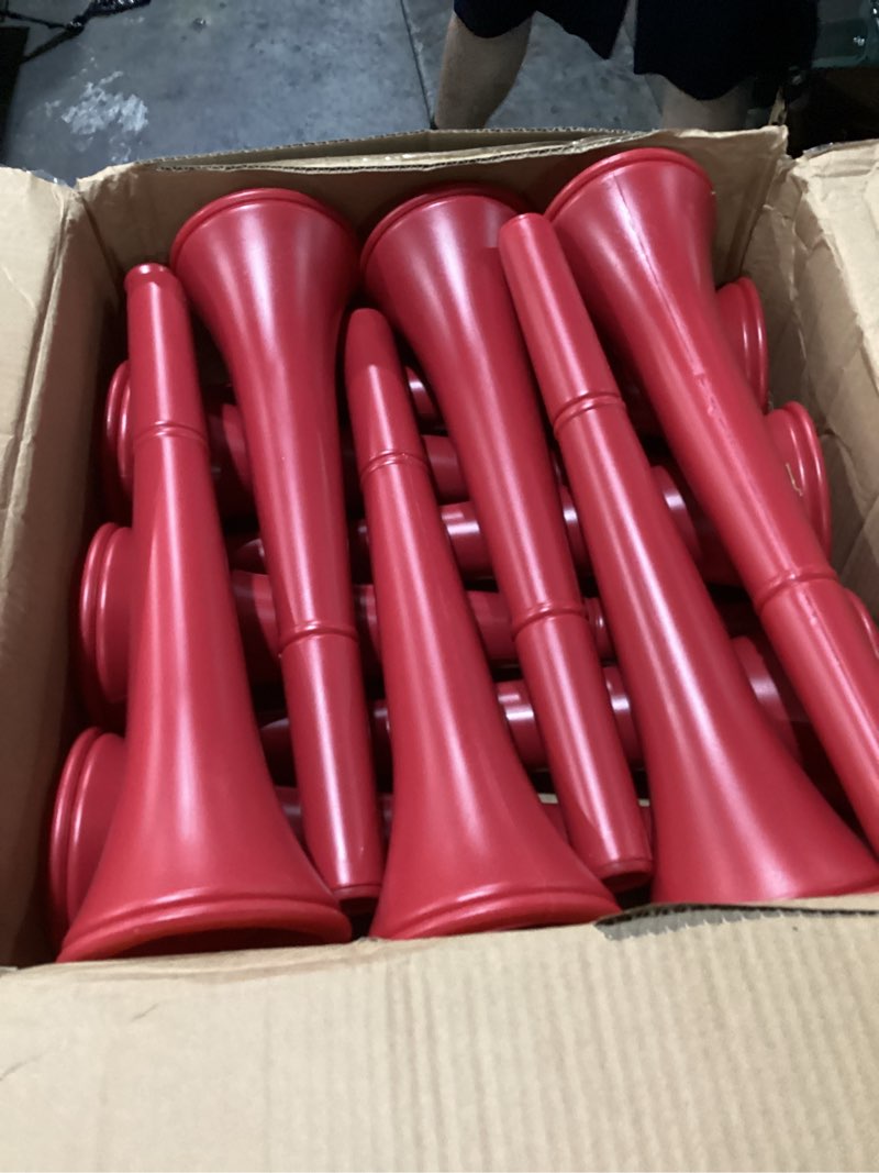 fun express red stadium horn - toys - 12 pieces