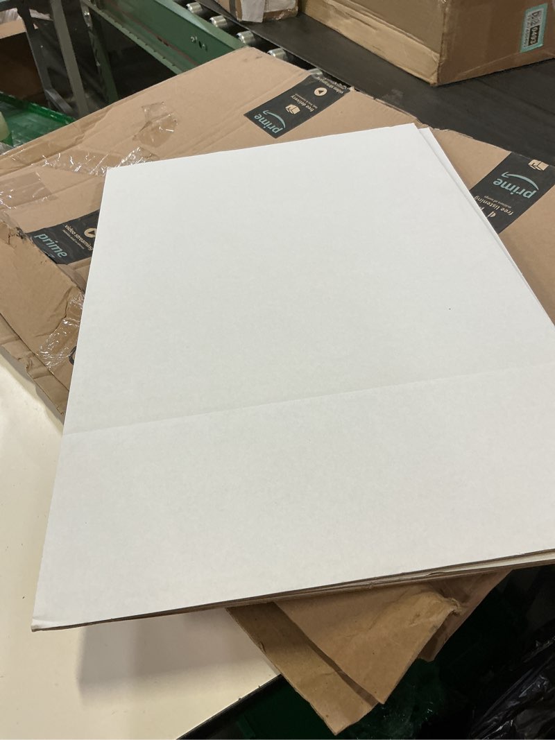 Condition photo showing Good Condition for trifold presentation board, double-wall construction, smooth edges, foldable storage, for school projects, business presentations (white, 24 x 16 x 0.78 inch) white 24 x 16 x 0.78 inch