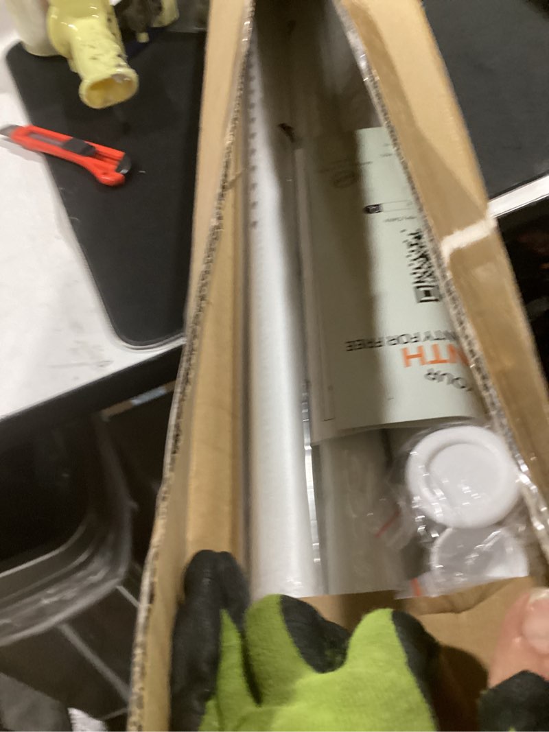 Condition photo showing Good Condition for tension curtain rod by ezfurni, 2 sets 42-123 inches, heavy duty tension rods for windows, no drilling adjustable curtain rod for patio, hold up blackout curtains and non slip, white white 42-123 inches 2sets