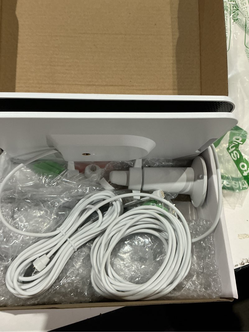 Condition photo showing As Is for solar panel charger with micro usb connection compatible with arlo essential spotlight/xl spotlight camera, 5w arlo essential solar panel, ip65 waterproof 10ft cable, (not for 2k/2nd gen), 3 pack for essential(micro usb connection)-3 pack