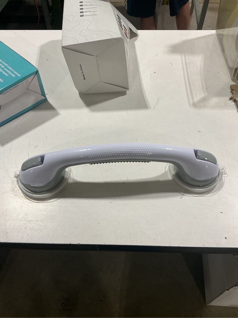 Condition photo showing Good Condition for shower grab bars for seniors, shower handles for elderly suction cup,2 pack 16.12 inch,handicap grab bars for bathtubs and showers wall, bathroom safety for showers walls heavy duty, no drilling?grey 2 pack 16.12 inch gray