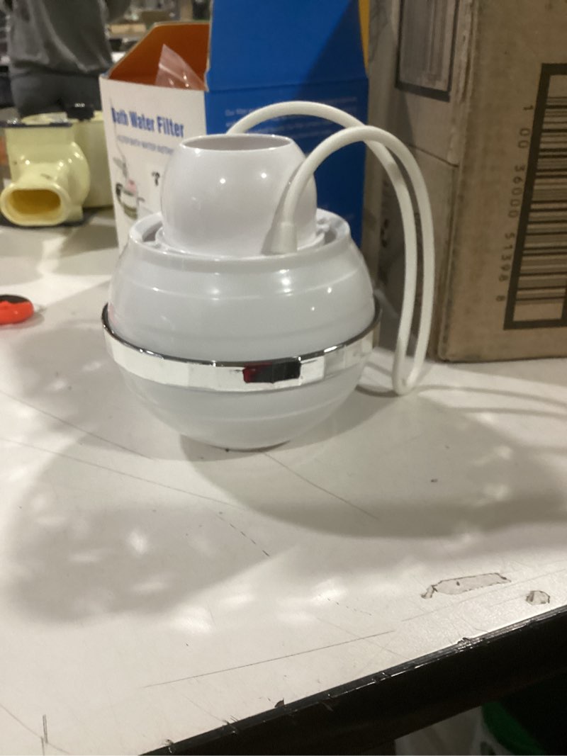 Condition photo showing Good Condition for Bath Filter for Tub Faucet,Bathtub Kinder Water Filter,Hard Water Softener,Remove 99% Contaminants,Lead,Chlorine and Fluoride - Improves Skin, Hair and Nails Condition, White, BTBF-051