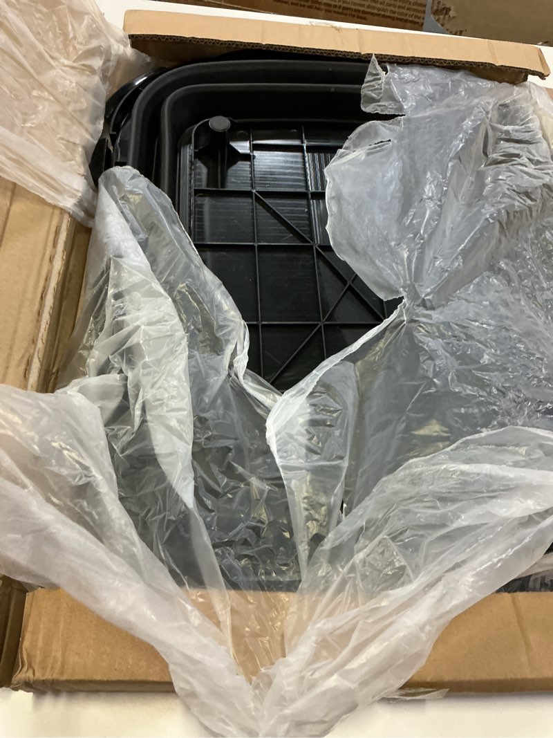 Condition photo showing Good Condition for collapsible bbq prep tubs with titanium cutting board, large-capacity?5.3gal/20l?barbecue utensils, with locking lid, strong sealing and leak-proof design. suitable for kitchen and outdoor. black 22.8"l x 1.8"w