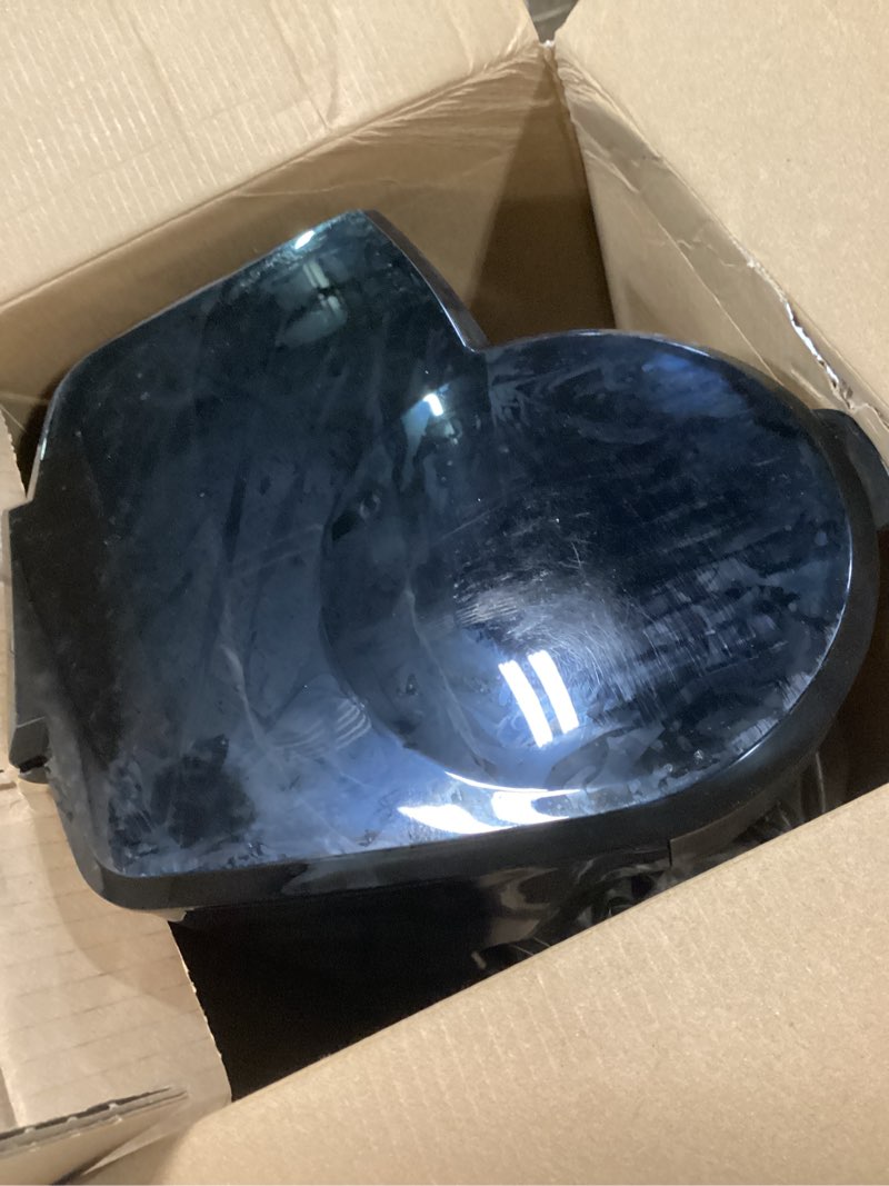 Condition photo showing As Is for black+decker 12 cup thermal programmable coffee maker with brew strength and vortex technology, black/steel, cm2046s