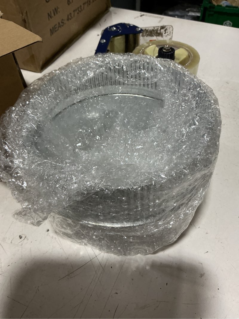 Condition photo showing New/Like New for zonon 6" to 7" duct increaser galvanized steel air vent pipe adapter round crimped pipe connector fitting exhaust fans bathroom ventilation water gas and hvac systems 6" - 7"