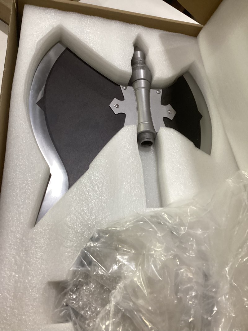 Condition photo showing Good Condition for stark cosplay axe frieren costume accessories for halloween cosplay props collections and gifts all made of metal with plaque for cosplay and collection