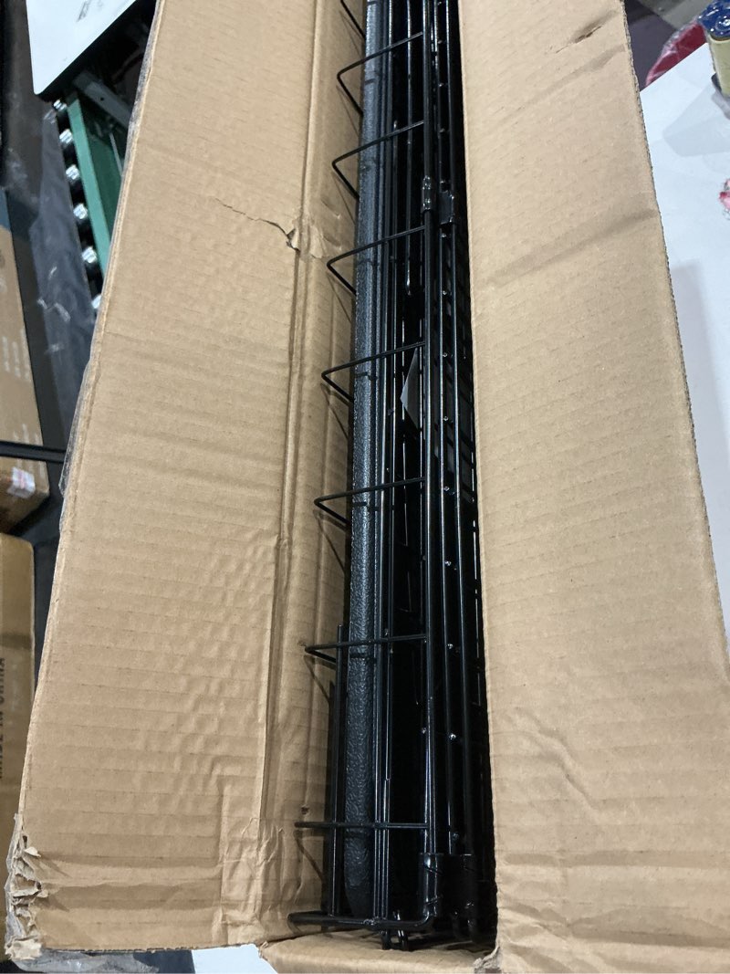 Condition photo showing Good Condition for fdw 30-inch dog crate pet cage with metal folding design plastic tray indoor outdoor dog kennel cage for small and medium dogs,dark black dark black 30 inch double door